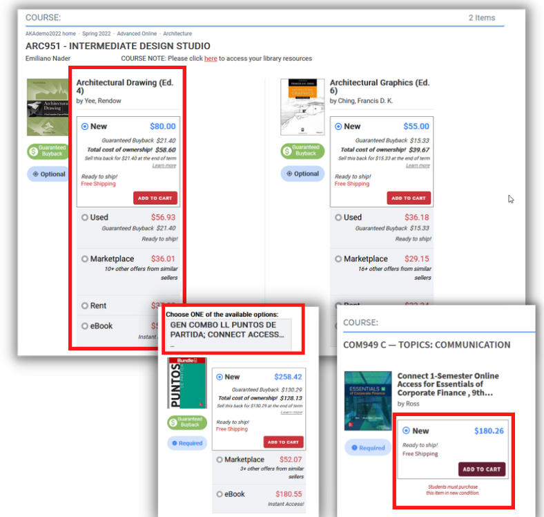 No books to add to this course