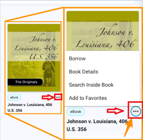 Three dot menu location