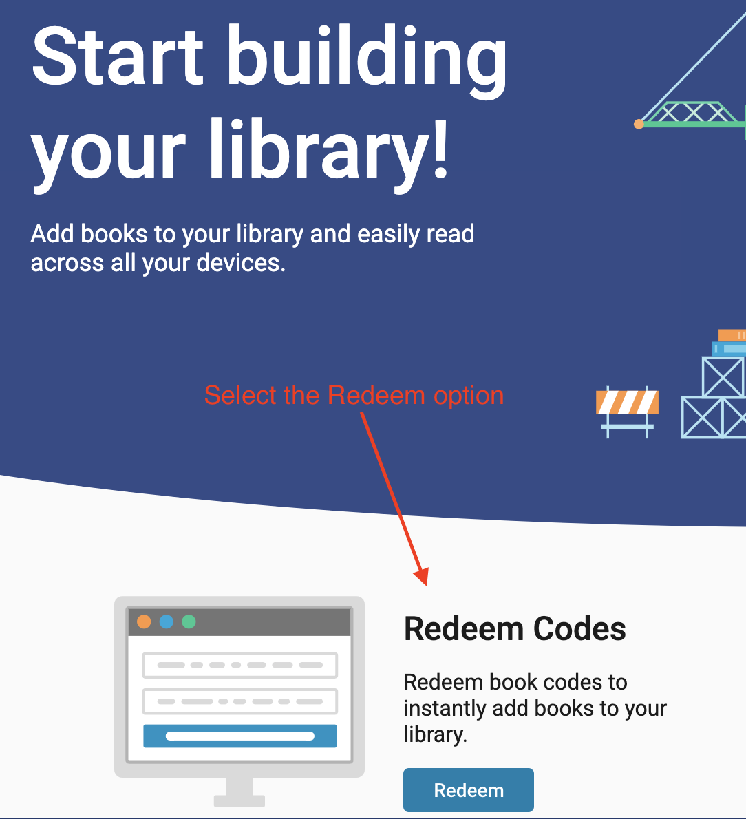 Creating a VitalSource account and using a redemption code