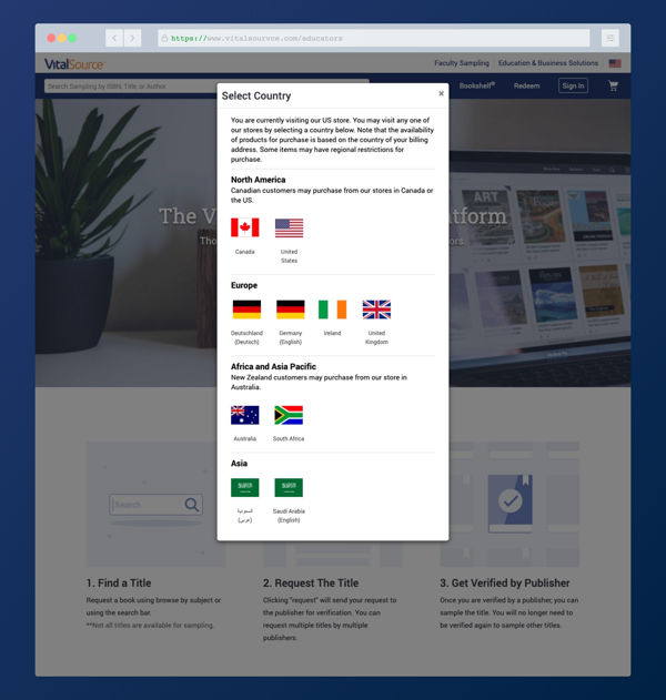 Select your country region