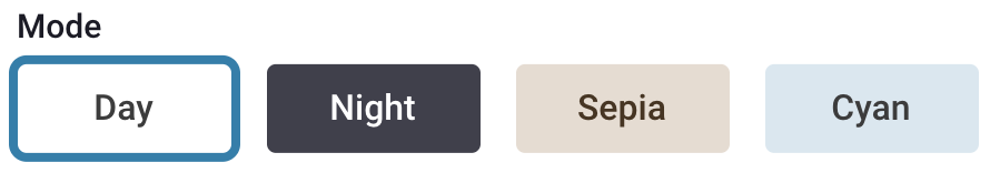 Display mode bar 
