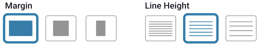 Margin & Line Hight Display bar