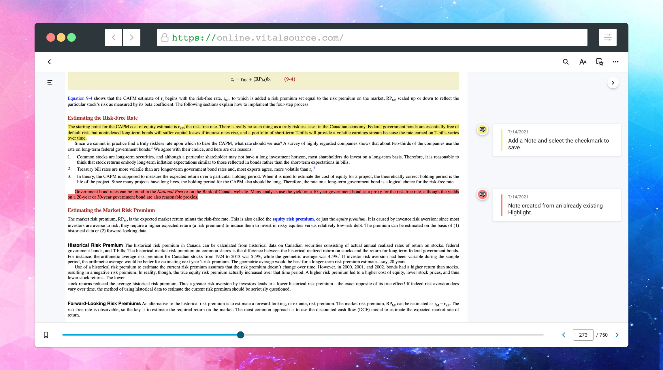 Add a note to an already highlighted note screen