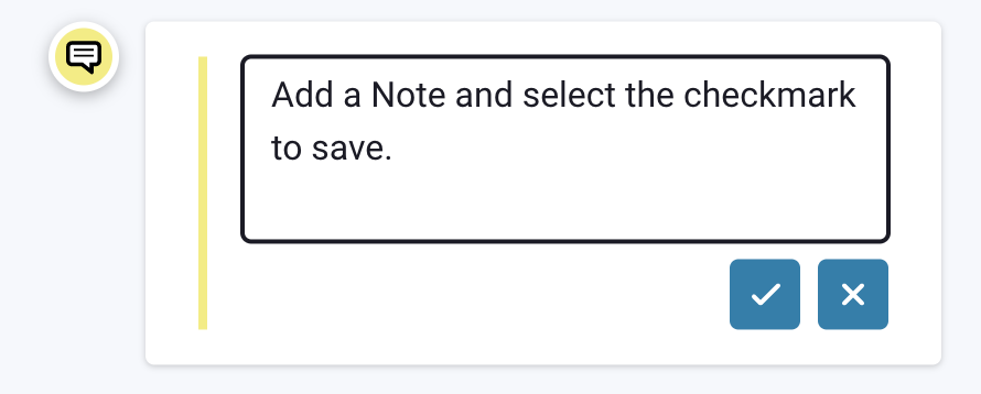 Add a note and highlight it screenshot