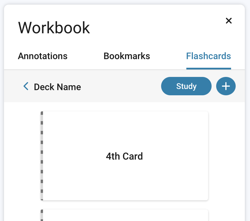 Add study option