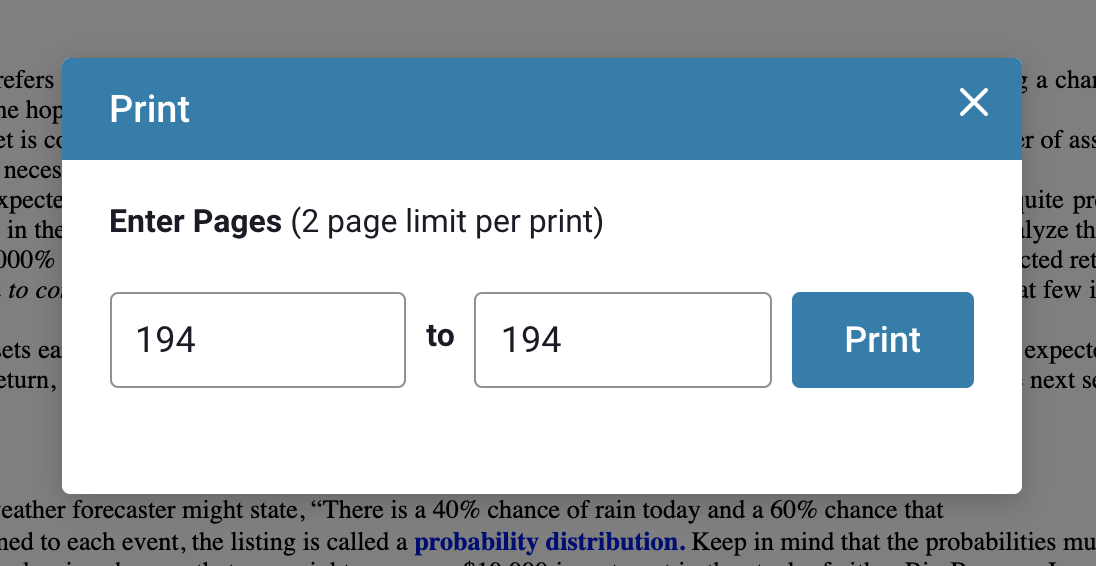 select pages to print