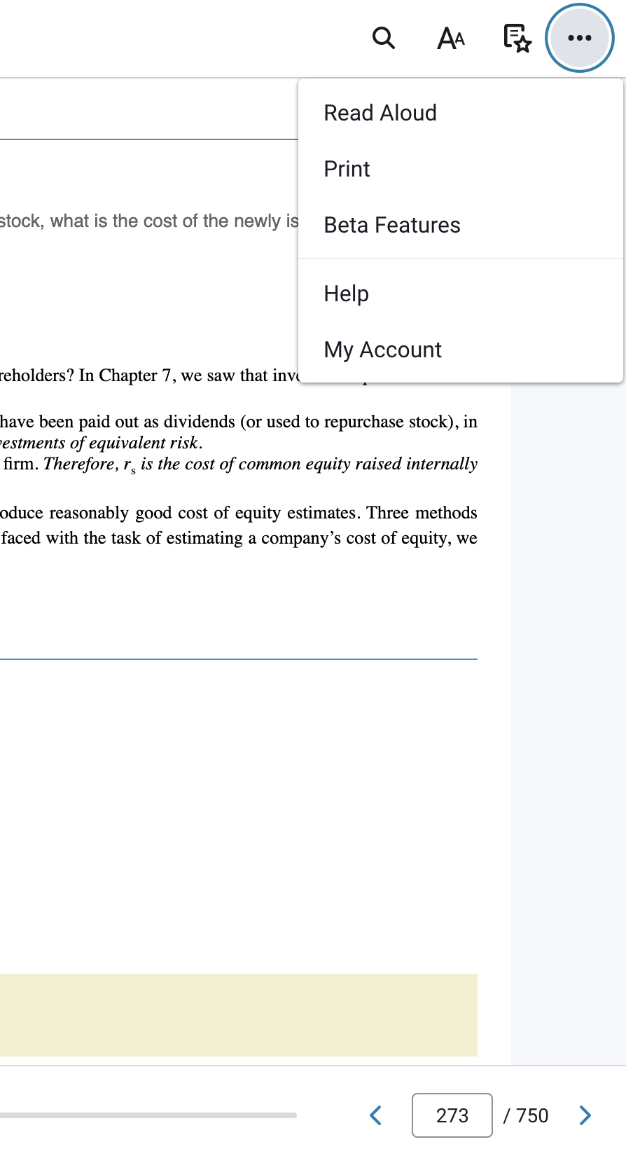 Toggle switches to activate beta features