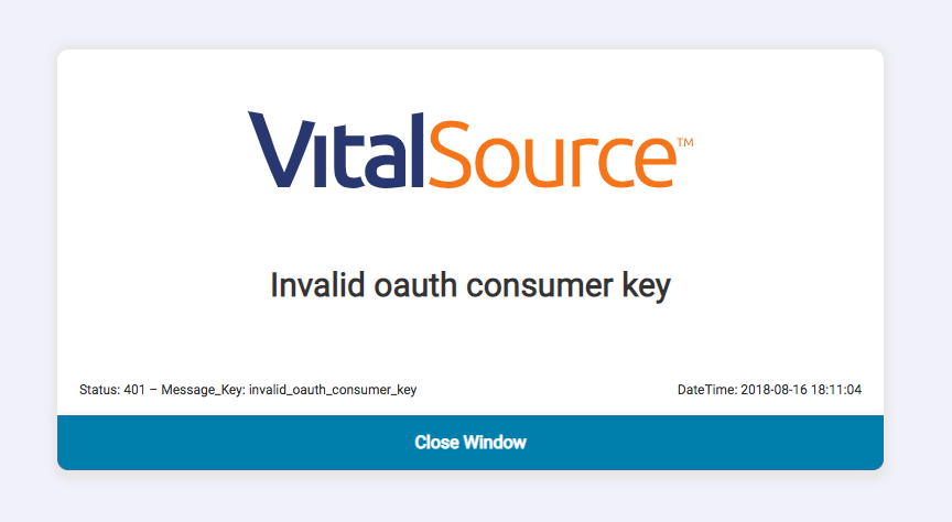 401 Error - Invalid oauth consumer key.png