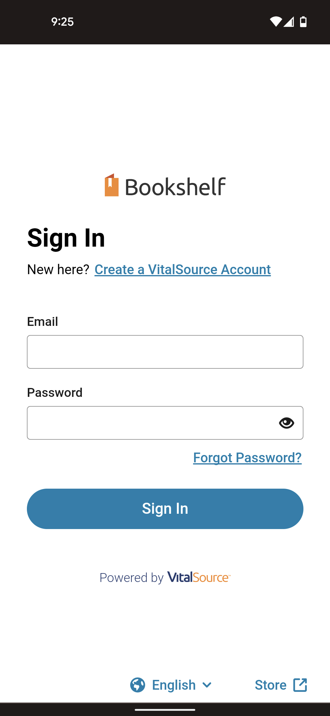 Sign-in-screen